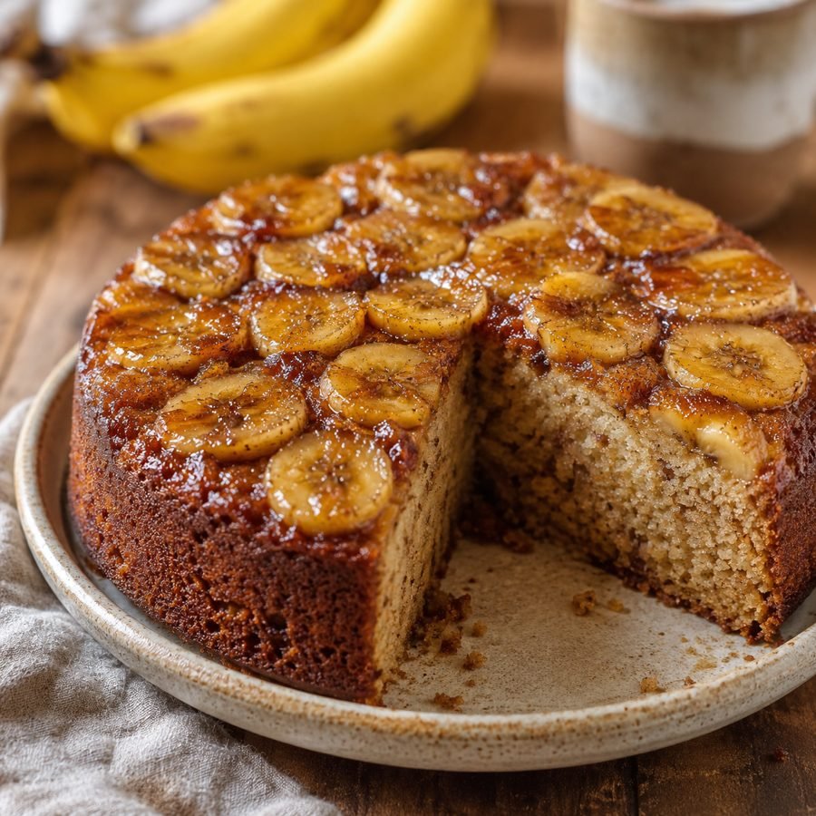 Bolo de Banana com Canela